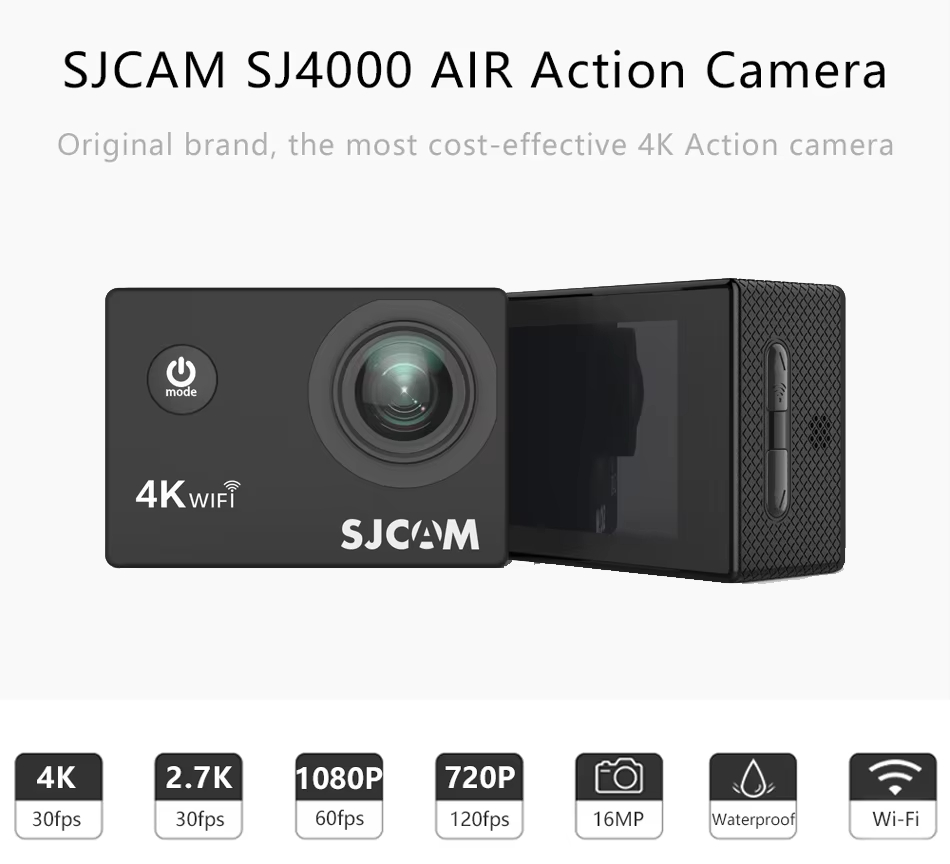 SJCAM SJ4000 Air 4K Recording  - đánh giá và giá Outdoor Adventure Images