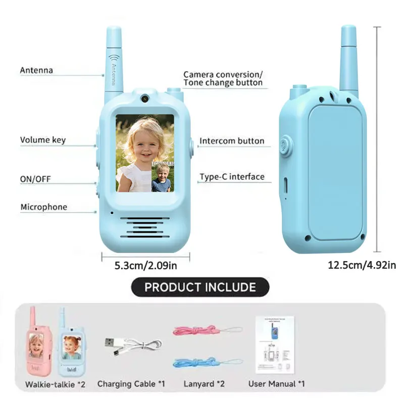 2pcs Kids Video Walkie Talkie  - đánh giá và giá Outdoor Adventure Toys For Kids
