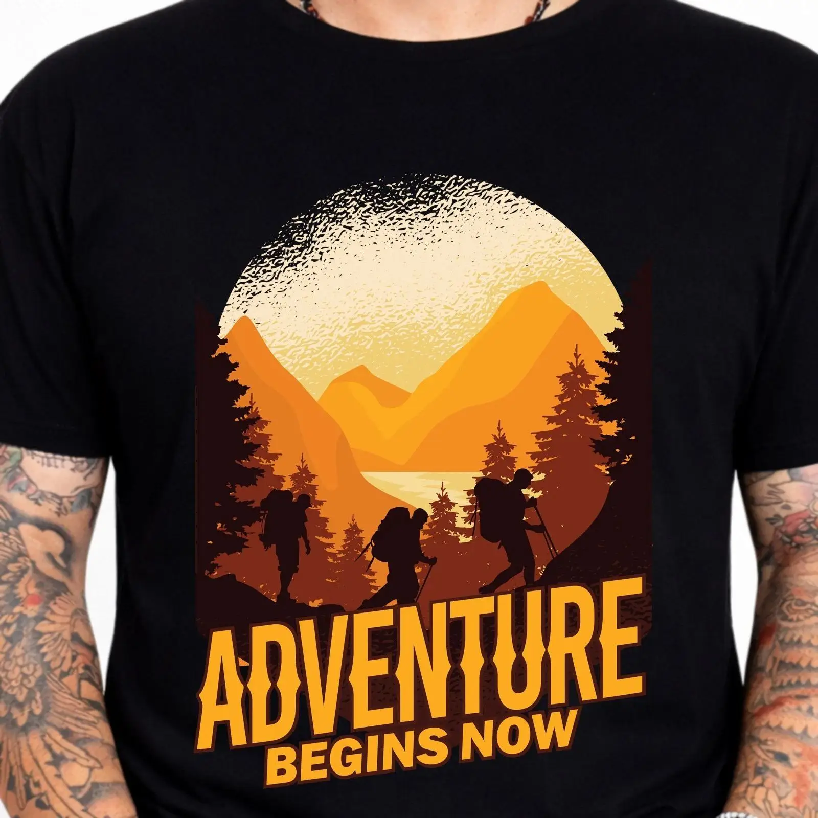 Adventure Begins Now T Shirt H - đánh giá và giá Outdoor Adventure Images