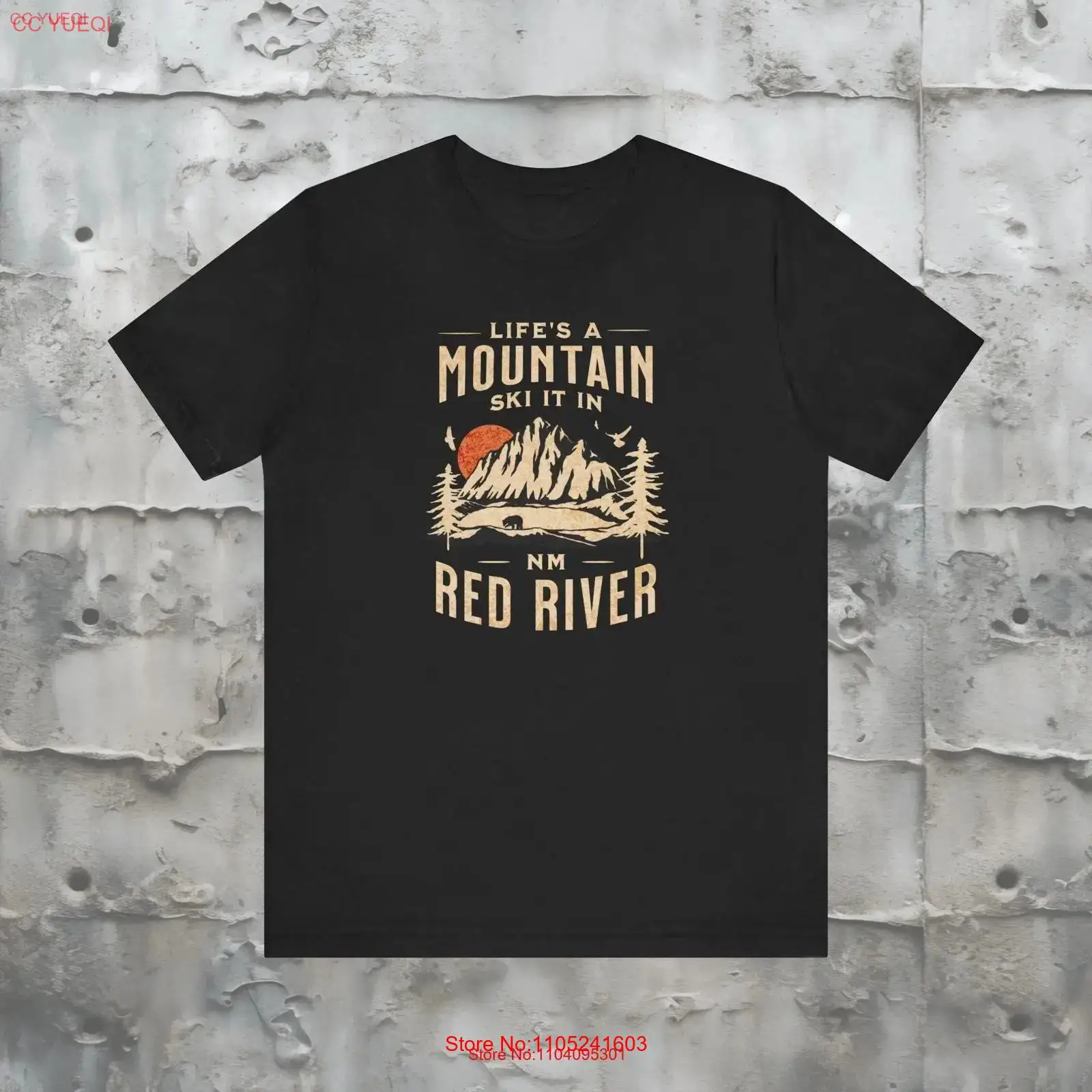 Mountain Skiing T Shirt Red Ri - đánh giá và giá Outdoor Adventure Resorts